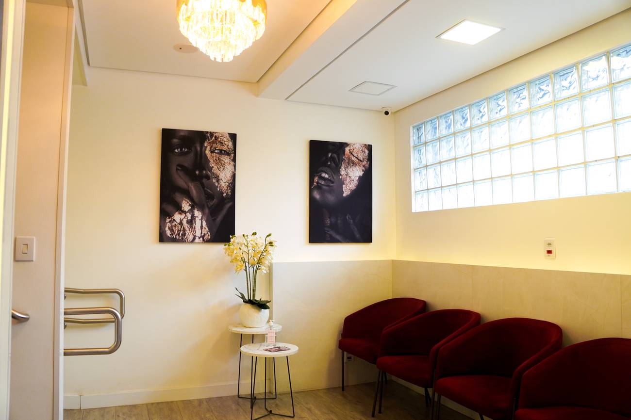 Sala de espera da clínica